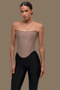 Beige corset top