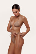 Extra tie bikini in nude