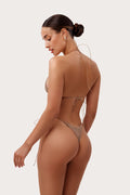 Extra tie bikini in nude
