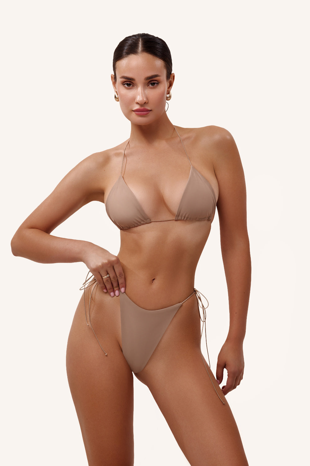 Extra tie bikini in nude