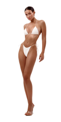 Extra tie bikini in milk