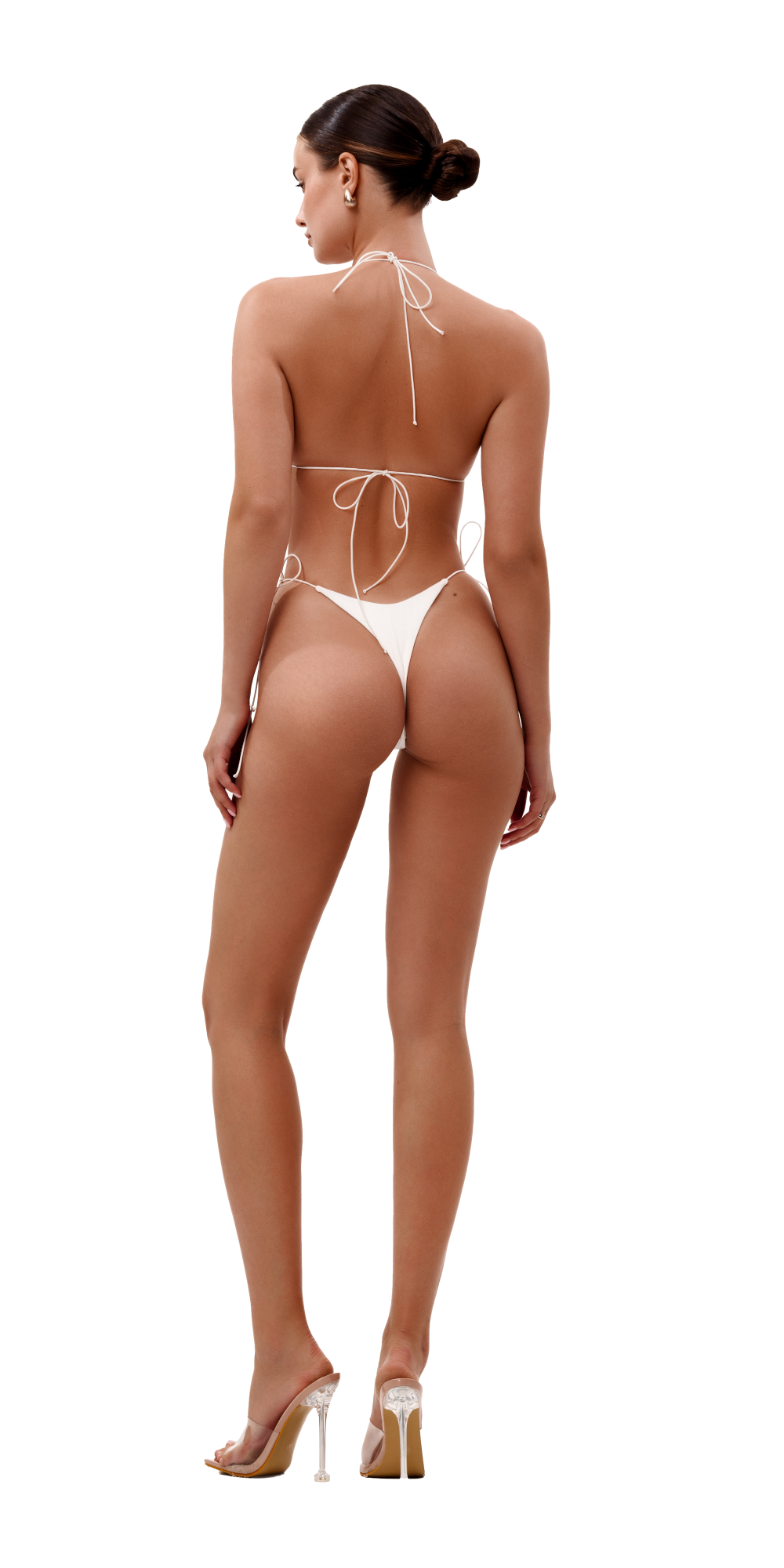 Extra tie bikini in milk