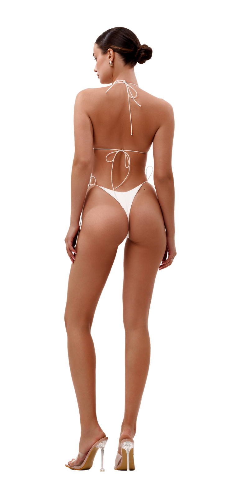 Extra tie bikini in milk