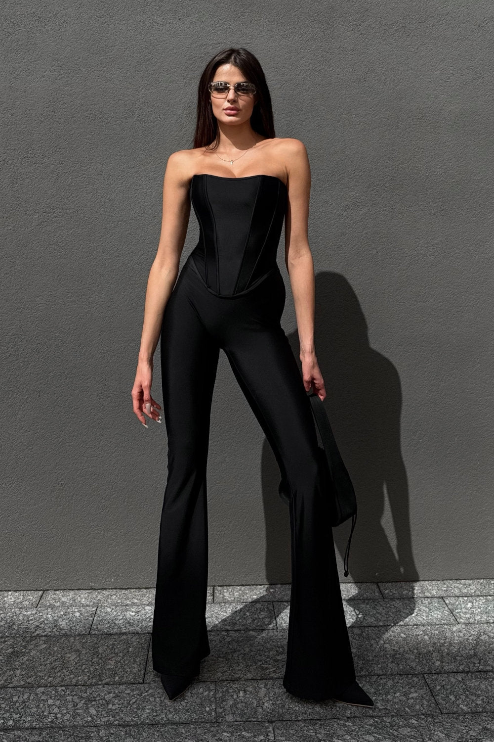 Flared pants space black