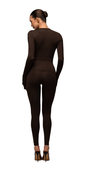 Matte brown long sleeve