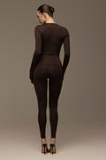 Matte brown long sleeve