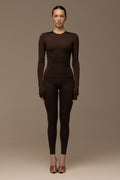 Matte brown long sleeve