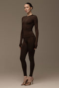 Matte brown long sleeve