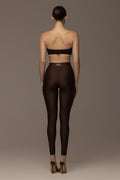 Space brown leggings