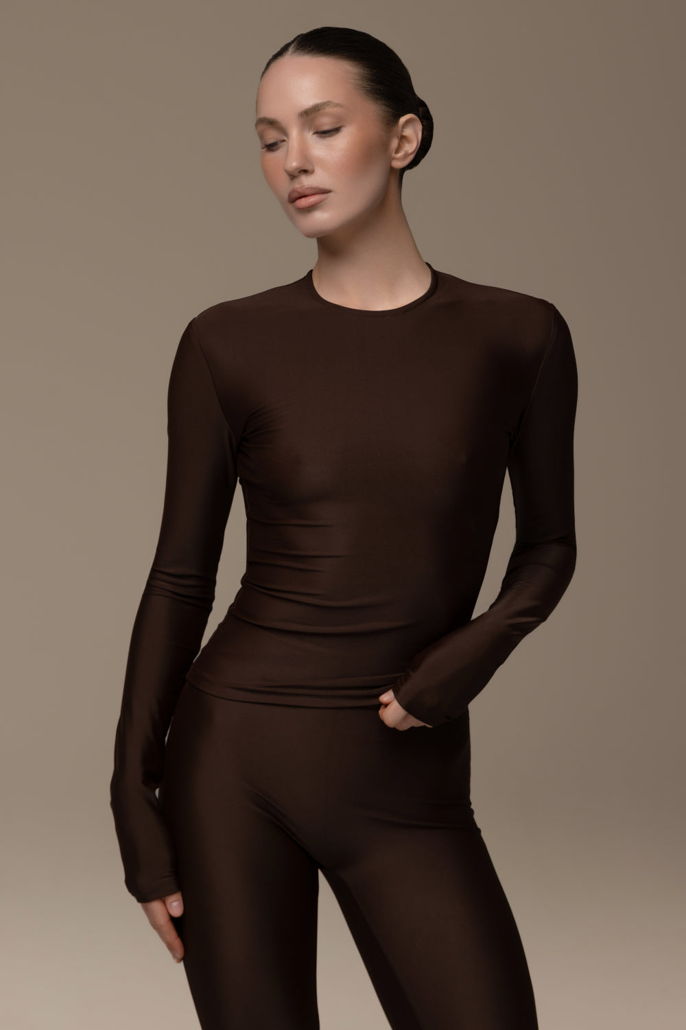 Space brown long sleeve