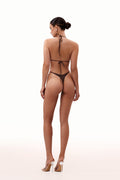 Swim bra in brown