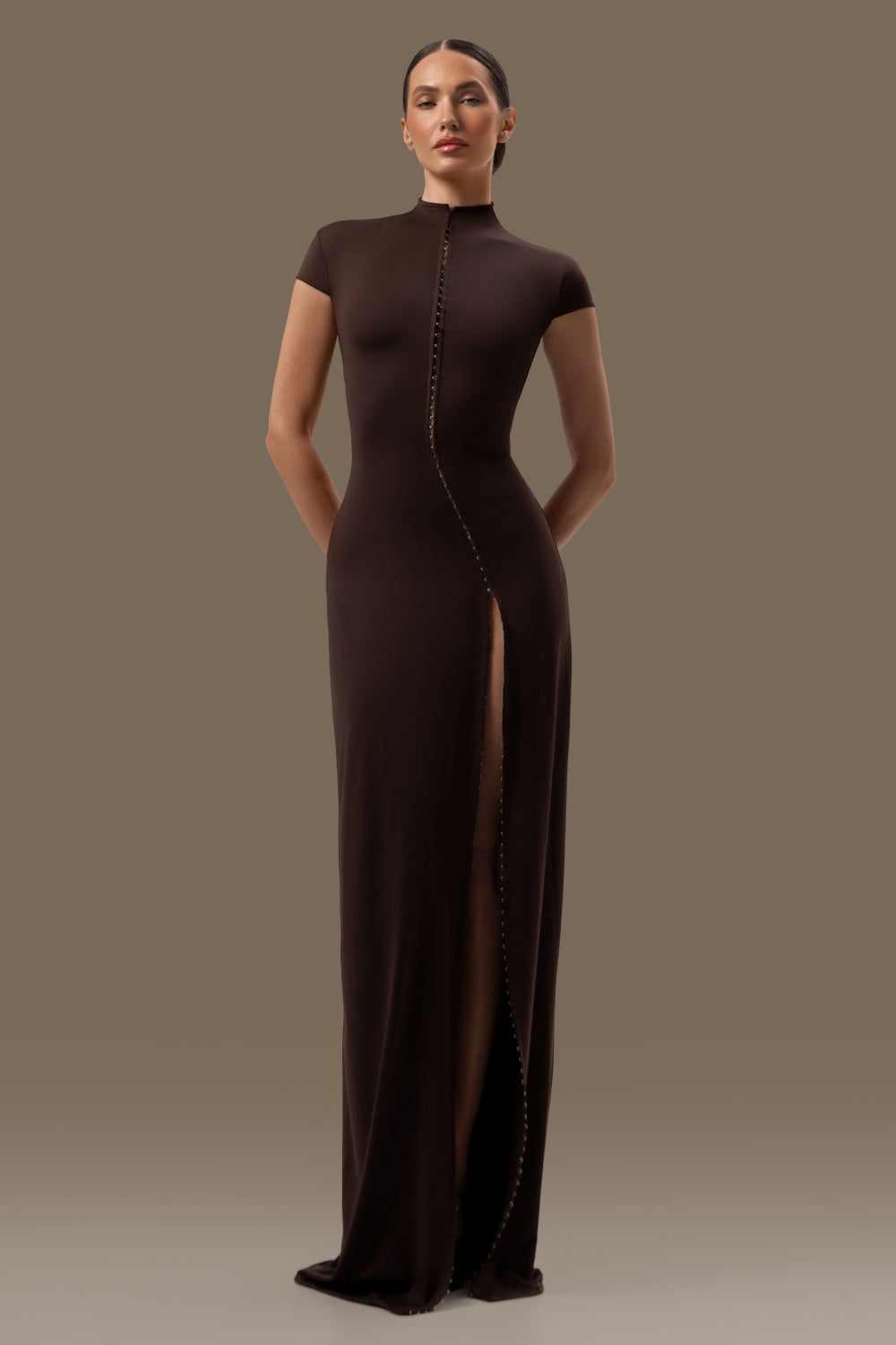 Tokyo dress in brown