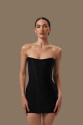 Black corset dress