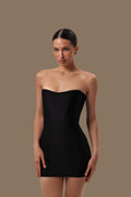 Black corset dress