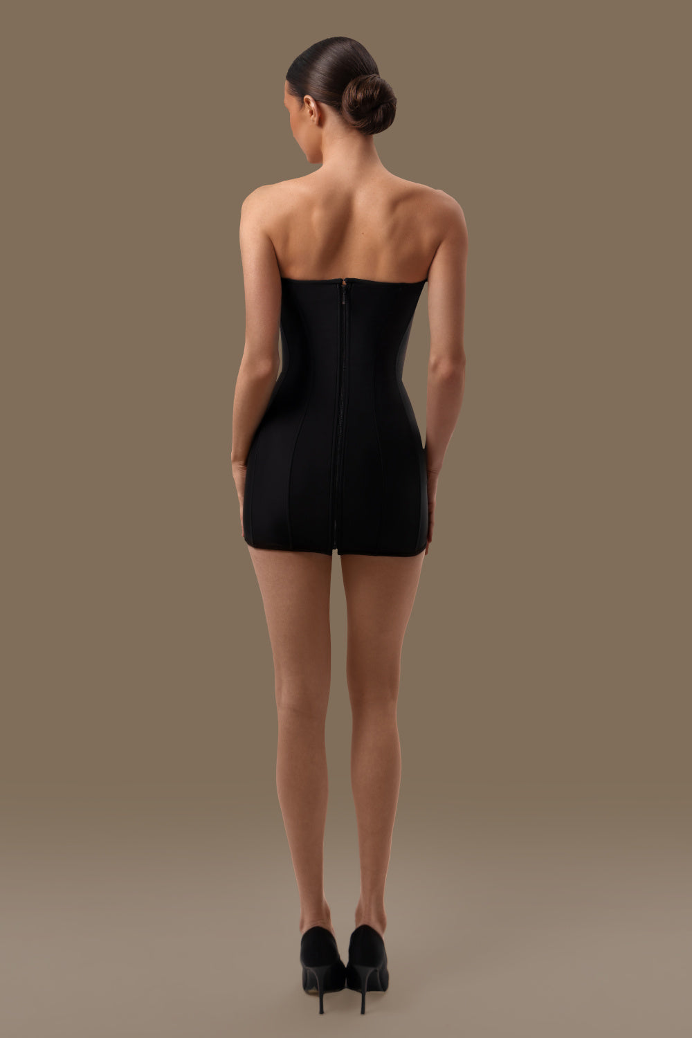 Black corset dress