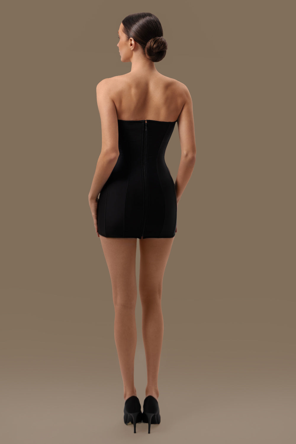 Black corset dress