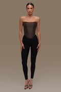 Brown corset top