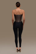Brown corset top